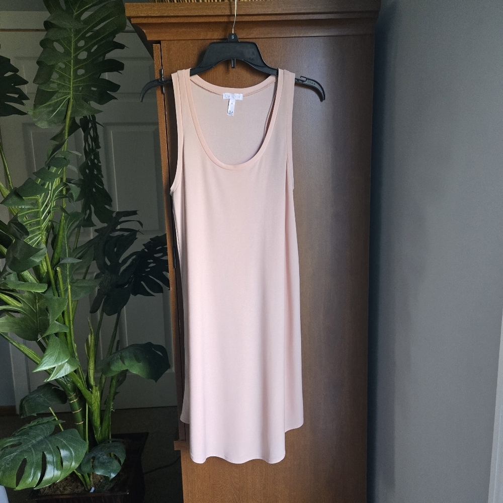 Leith Pink Tank Dress with Scoop Neckline